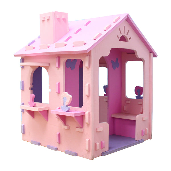 Sunta EVA Giant Play House with Chimney Pink