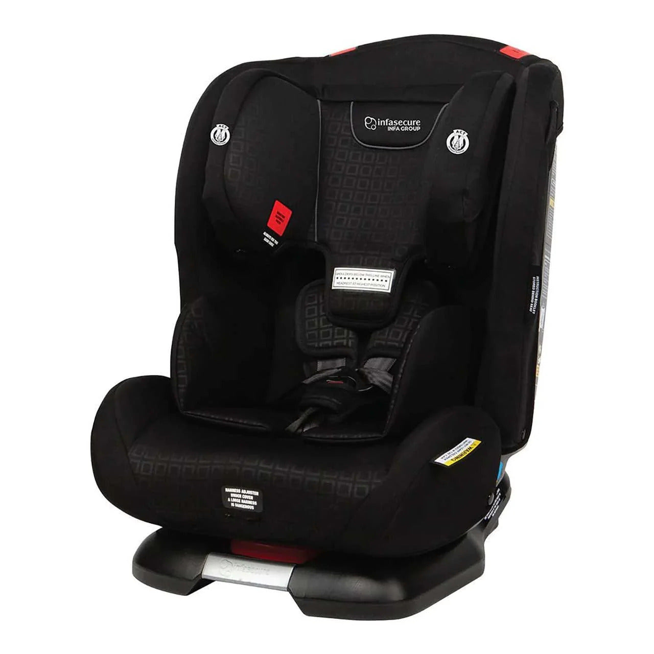 InfaSecure Talent Convertible Car Seat - Charcoal (Birth to 8 Years ...