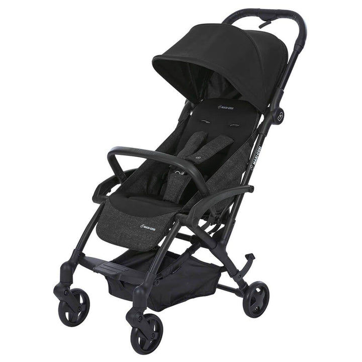 Maxi Cosi Laika Compact Stroller with Carry Cot Package - Nomad Black - Aussie Baby