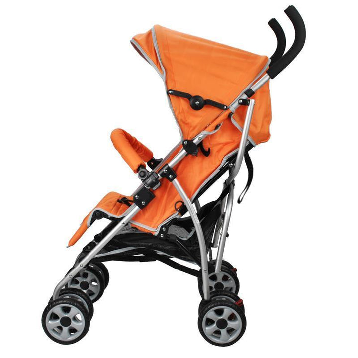 Aussie Baby Light Weight Two Position Layback Stroller - Orange - Aussie Baby