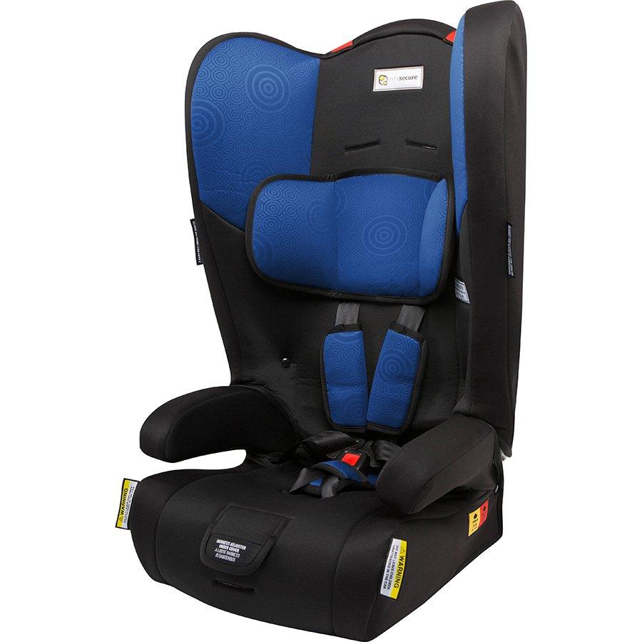 Infa Secure Racing Kid Convertible Booster Seat Blue Swirl Aussie Baby