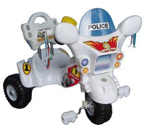 Kids Police Tricycle - White - Aussie Baby