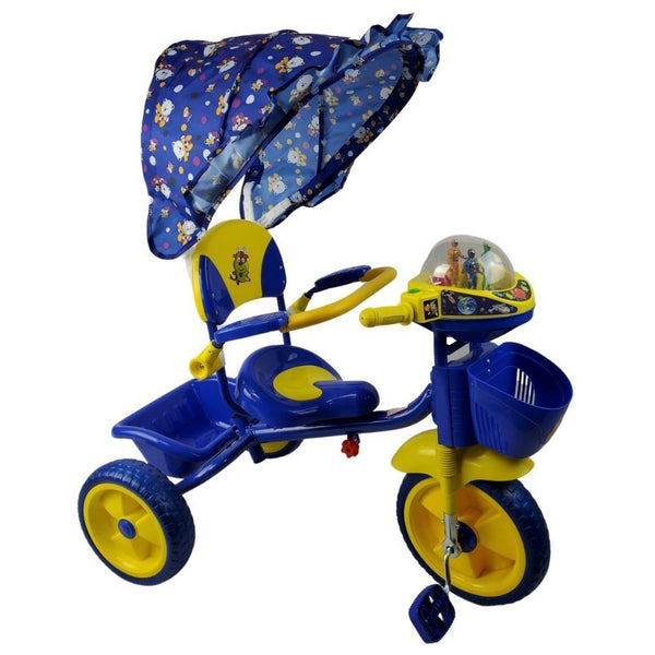 Kids Toddler Tricycle with Hood - Blue - Aussie Baby