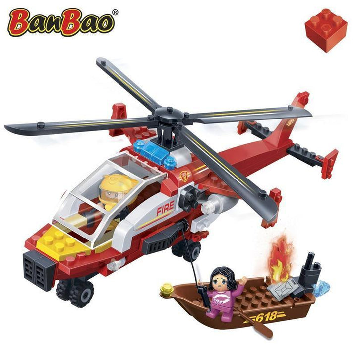 BanBao Fire and Rescue - Fire Air Rescue 7107 - Aussie Baby