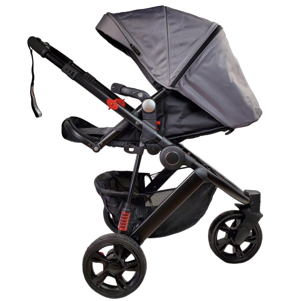 Aussie Baby Explorer 3 Wheels Pram - Grey