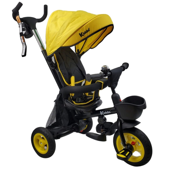 Deluxe Foldable Trike with Parent Control - Yellow - Aussie Baby