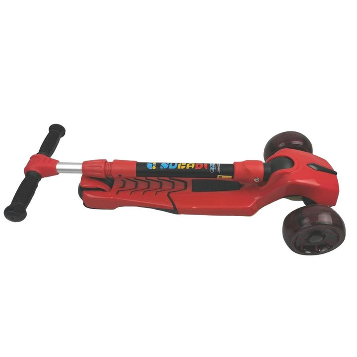 Supermax Pro Max Foldable Scooter with Flashing Wheels - Red - Aussie Baby