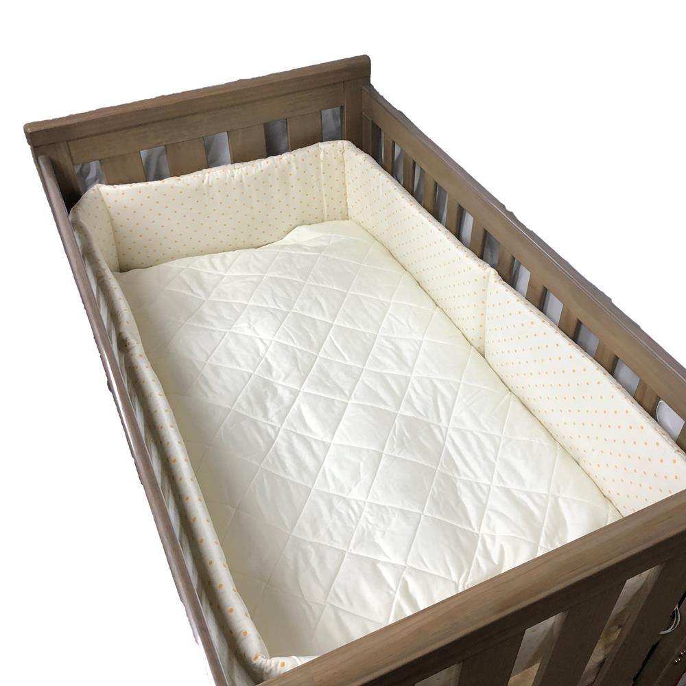 Cream 2024 cot bumper