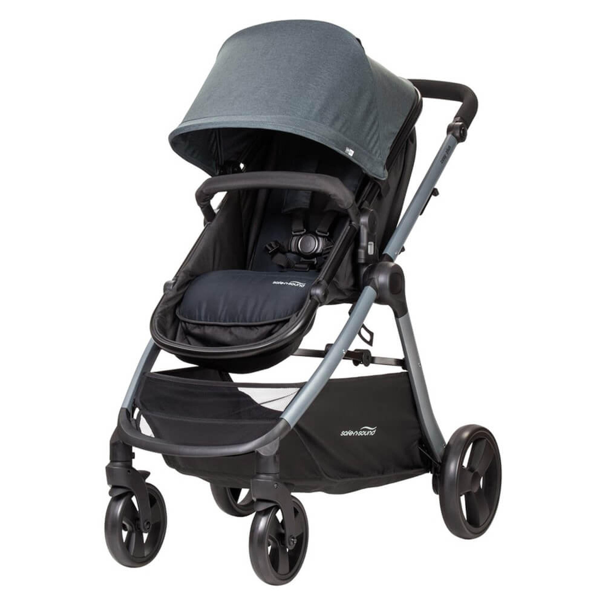 Safe-n-Sound Cosy Plus 4 in 1 Travel System Stroller BLACK MELANGE ...