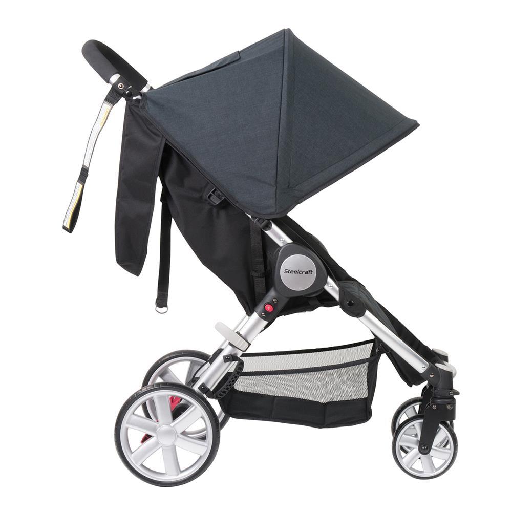 Steelcraft Agile 4™ Travel System Stroller - Black Linen – Aussie Baby